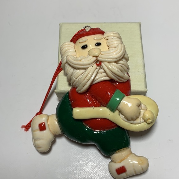 VTG House of Lloyd Santa Sports Ornaments Polymer Clay Handcrafted - Picture 5 of 11